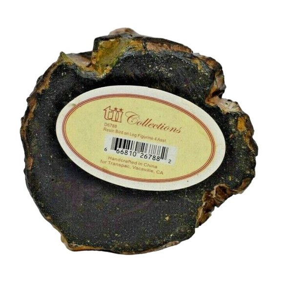 TII Collections Life Begins in the Garden Resin Bird on a Log Outdoor Figurine - Picture 5 of 5